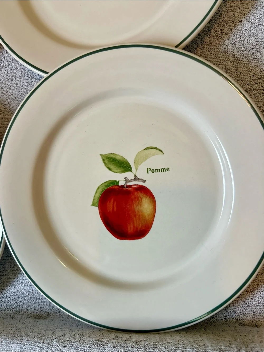 Vintage Ulster Fruit Illustration Plates - Farmhouse Wall Decor, Set of 4